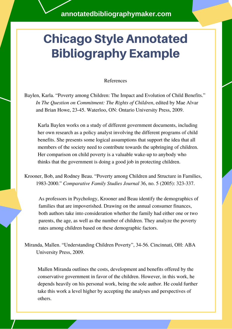 Review The Best Chicago Style Annotated Bibliography Example 