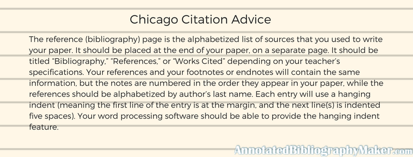 chicago style annotations