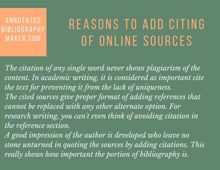 Our Bibliography Format Website