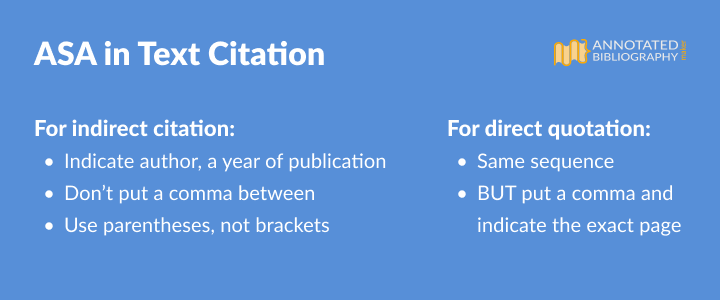 asa in text citation